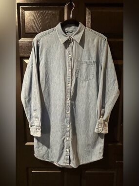 Vineyard Vines 100% Cotton Chambray Shirt Dress